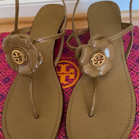 Tory Burch Wedge sandal, Leather, size - 9,5, Tan color - Picture 5 of 5